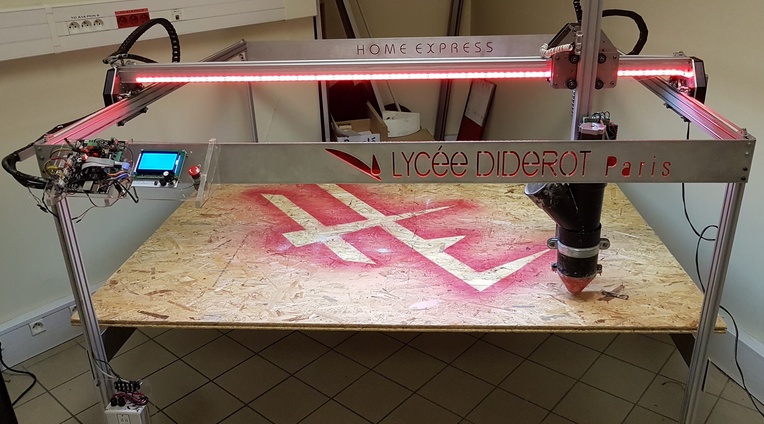 Le projet “Home express” des élèves du Lycée Diderot gagne avec du matériel Makerslide machines